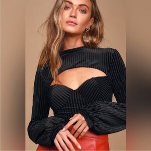 Elegant Black Women's Top